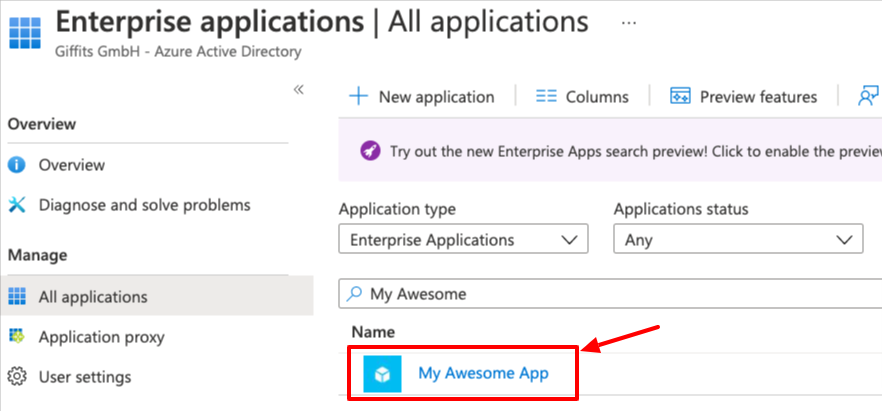 Enterprise applications List
