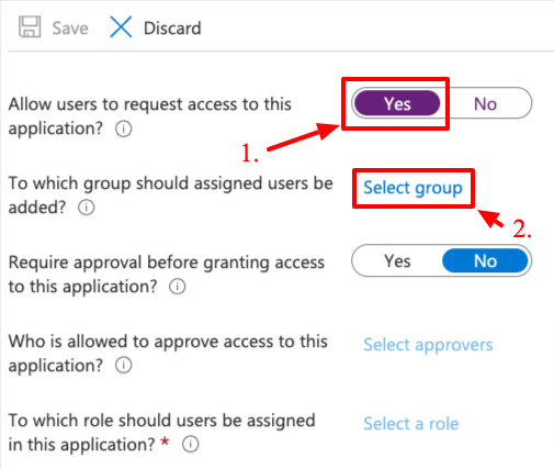 Enterprise applications Self-Service enable