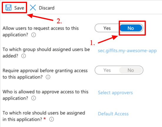 Enterprise applications Self-Service enable