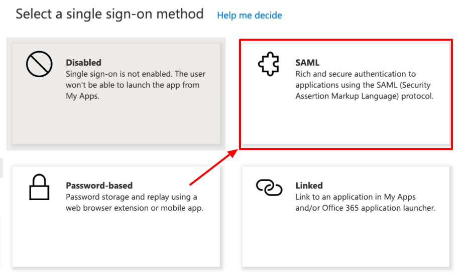 Enterprise applications Single sign-on